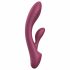 Aixiasia Merry - oplaadbare vibrator met clitorisstimulator (bordeaux)