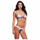 Baci - bloemen kanten BH set met open achterkant slip