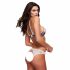 Baci - bloemen kanten BH set met open achterkant slip