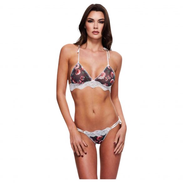 Baci - bloemenkant bh set - M/L