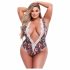 Baci Plus Size - bloemen, kanten body