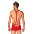 Obsessive Mr Reindy - mannen rendier kostuum (3-delig) - rood - L/XL