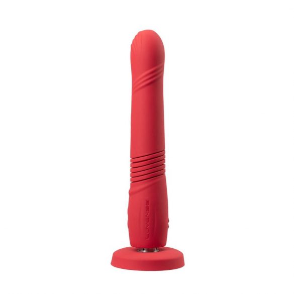 LOVENSE Gravity - oplaadbare stoterende vibrator met basis (rood)