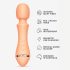 Vush Majesty 2 - oplaadbare, waterdichte massage vibrator (oranje)